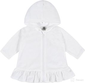 img 4 attached to 👶 Adorable Gerber Baby-Girls Toddler Zipper Hoodie Terry Swimsuit Cover Up - Stylish and Practical Beachwear!