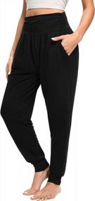 img 4 attached to Stay Comfortable And Stylish With Annenmy Women'S High Waisted Yoga Sweatpants - Perfect For Workouts!