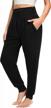 stay comfortable and stylish with annenmy women's high waisted yoga sweatpants - perfect for workouts! logo