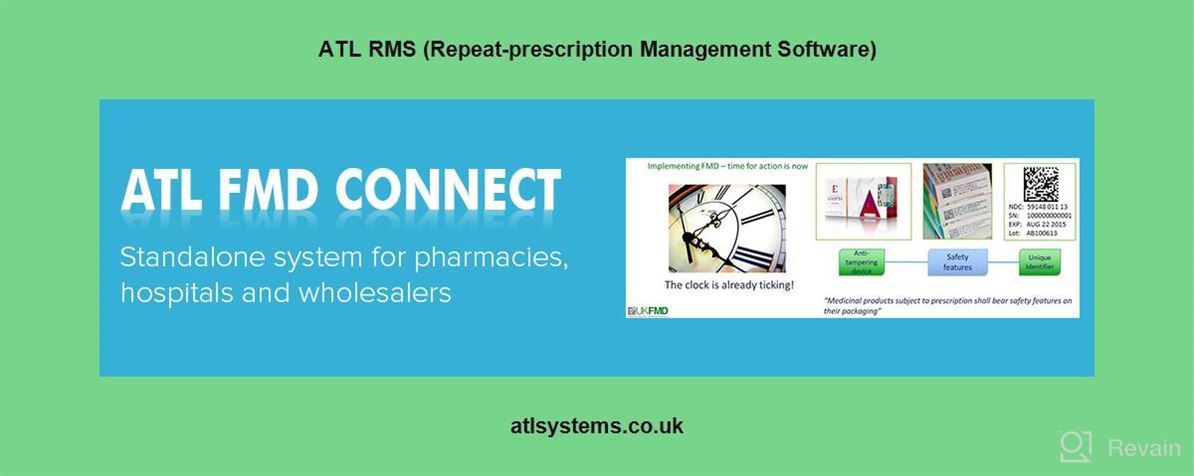 img 1 attached to ATL RMS (Repeat-prescription Management Software) review by Genene Locson