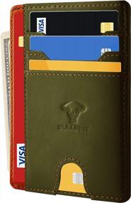 img 2 attached to Slim Wallet For Men - BULLIANT Skinny Minimal Card Holder, Fits 7 Cards In Gift-Boxed 3.15"X4.5" Package