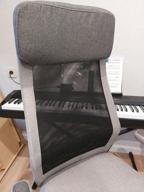 img 2 attached to Executive chair HELMI HL-E41 "Stylish", fabric/mesh, grey/beige review by Wiktor Wiktor ᠌