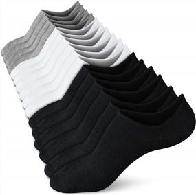 img 4 attached to Women'S No Show Socks: 4/8 Pairs Of Non Slip Low Cut Boat Line Socks By Wernies
