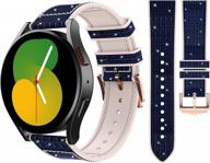 goton bling strap for samsung galaxy watch 5 & 4 band - active 2 40mm 44mm - watch5 pro 45mm - watch4 classic 46mm 42mm - watch 3 41mm, women 20mm glitter silicone wristband accessories midnight blue logo