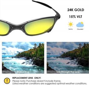 img 2 attached to Salt-Resistant Polarized Lenses And Sock Bundle For Oakley Juliet Sunglasses By BLAZERBUCK