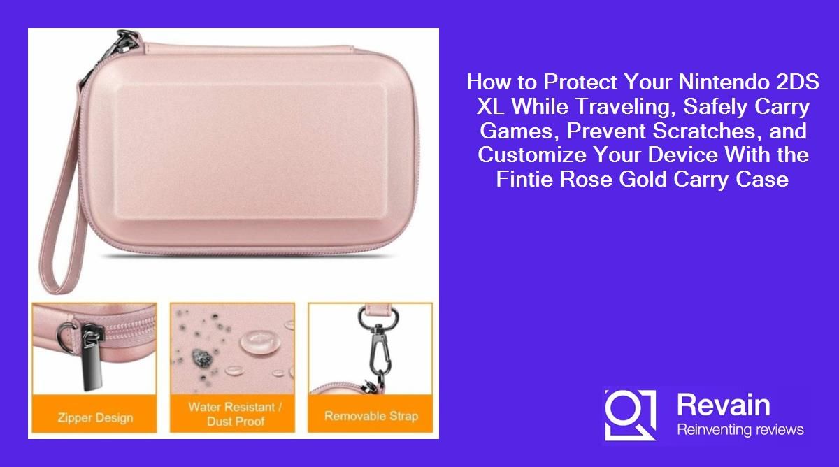 How to Protect Your Nintendo 2DS XL While Traveling, Safely Carry Games, Prevent Scratches, and Customize Your Device With the Fintie Rose Gold Carry Case