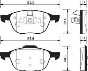 img 3 attached to MARSHALL Disc brake pads 1pc