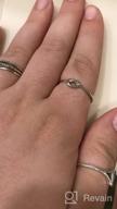 картинка 1 прикреплена к отзыву Кольцо из стерлингового серебра BORUO "Узел любви" - высокий блеск, удобное кольцо, обруч обещания/дружбы (размеры с 4 по 12) от Jayshawn Webb