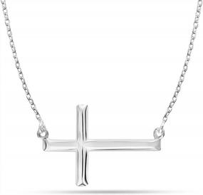 img 4 attached to Elegant And Lightweight: LeCalla 925 Sterling Silver Pendant Necklace For Women And Teens