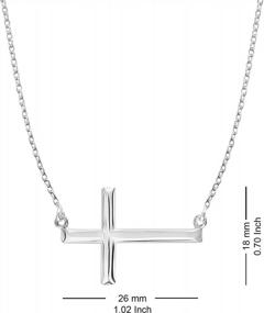 img 2 attached to Elegant And Lightweight: LeCalla 925 Sterling Silver Pendant Necklace For Women And Teens