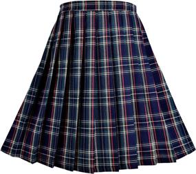 img 3 attached to 🏻 Stylish Tartan Girls Skirt: Perfect School Uniform at Skirts & Skorts