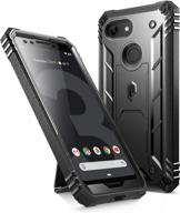 ultimate protection for google pixel 3: poetic revolution rugged case with 360-degree coverage and built-in screen protector logo