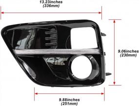 img 1 attached to Upgrade Your Subaru WRX/WRX STi With NJSBYL Xenon White LED Daytime Running Light Kits - S4 Style Amber Turn Signal Light Kits With Daylight Front Bumper Fog Lamps Bezel Covers For 2015-2017