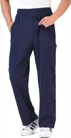 img 2 attached to Men'S Jogger Sweatpants: Zoulee Casual Cotton Pants With Zipper Front