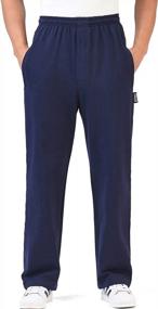 img 4 attached to Men'S Jogger Sweatpants: Zoulee Casual Cotton Pants With Zipper Front