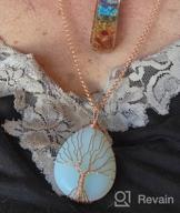 картинка 1 прикреплена к отзыву Amethyst Opal Tree Of Life Pendant Necklace Copper Wire Wrapped Gemstone Healing Chakra Necklace Choker 18 Inches от Jayson Sharma