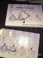 img 1 attached to 🎄 Christmas Advent Charm Calendar Set by Red Co. - Includes 1 Bracelet, 1 Necklace & 22 Unique Charms - Perfect 24-Gift Present for Daughters, Nieces, and Granddaughters review by Aavon Dark