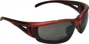 img 4 attached to Windproof Bifocal Motorcycle Sunglasses With Foam Padding And Z87 Safety Rating For Riding Safety