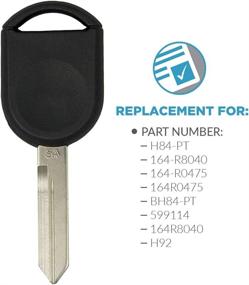 img 2 attached to 🔑 Enhanced Keyless2Go Replacement - Uncut 80 Bit Transponder Ignition Car Key (H92 H84 H85)