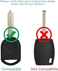 img 1 attached to 🔑 Enhanced Keyless2Go Replacement - Uncut 80 Bit Transponder Ignition Car Key (H92 H84 H85)