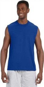 img 4 attached to HiDENSI T Sleeveless T-Shirt for Men by Jerzees Oz - Clothing