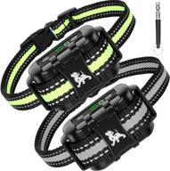 🐶 enhanced leepenk 2 pack smart dog bark collar: beep, vibration & no harm shock. 5 adjustable sensitivity levels, rechargeable & auto stop barking. perfect for small, medium, and large dogs! logo