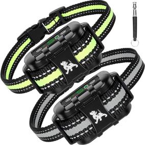 img 4 attached to 🐶 Enhanced LEEPENK 2 Pack Smart Dog Bark Collar: Beep, Vibration & No Harm Shock. 5 Adjustable Sensitivity Levels, Rechargeable & Auto Stop Barking. Perfect for Small, Medium, and Large Dogs!