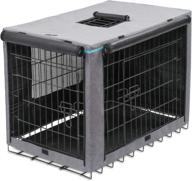 🐶 x-zone pet indoor/outdoor dog crate cover: windproof polyester cover for wire dog crates логотип