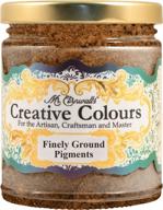 9oz glass jar of mr. cornwall's creative color pigment for woodworking, arts, crafts, and more logo