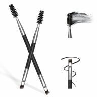 imethod eyebrow brush - 2 pcs brow brush, dual-ends eye brow brush, angled eyebrow brush & eyebrow spoolie brush, make your brow perfect logo