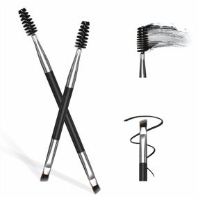 img 4 attached to IMethod Eyebrow Brush - 2 Pcs Brow Brush, Dual-Ends Eye Brow Brush, Angled Eyebrow Brush & Eyebrow Spoolie Brush, Make Your Brow Perfect