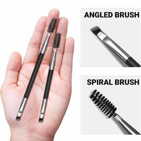 img 2 attached to IMethod Eyebrow Brush - 2 Pcs Brow Brush, Dual-Ends Eye Brow Brush, Angled Eyebrow Brush & Eyebrow Spoolie Brush, Make Your Brow Perfect