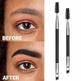 img 3 attached to IMethod Eyebrow Brush - 2 Pcs Brow Brush, Dual-Ends Eye Brow Brush, Angled Eyebrow Brush & Eyebrow Spoolie Brush, Make Your Brow Perfect