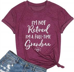 img 2 attached to Топы Blessed Nana: идеальная футболка для бабушки на постоянной основе