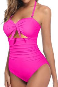 img 2 attached to Tempt Me Cutout Bikini Swimsuit Women's Clothing at Swimsuits & Cover Ups