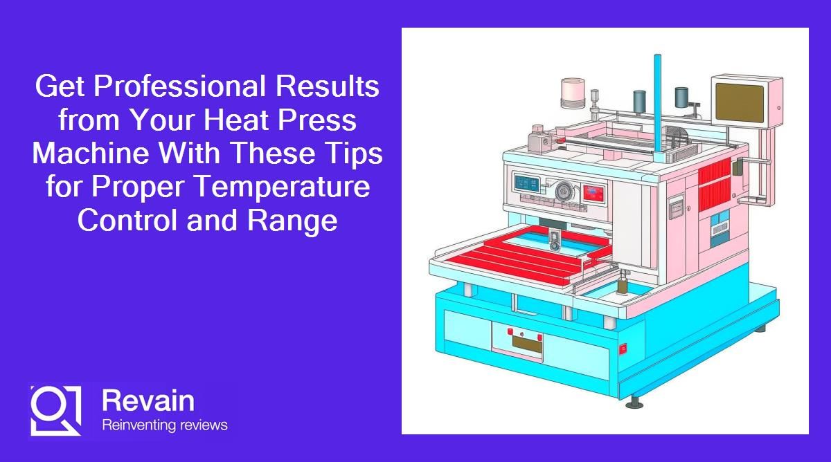 Get Professional Results from Your Heat Press Machine With These Tips for Proper Temperature Control and Range