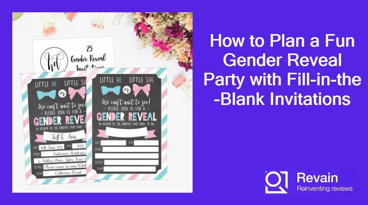 How to Plan a Fun Gender Reveal Party with Fill-in-the-Blank Invitations