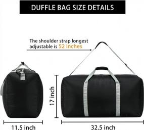 img 1 attached to Travel In Style With Our Lightweight 32.5-Inch Extra Large Duffel Bag