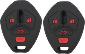 img 4 attached to 🔑 2-Pack Coolbestda Rubber Key Fob Skin Cover Case Protector Keyless Jacket Remote Holder for Mitsubishi Eclipse 2006-2012 Endeavor 2006-2011 Galant 2006-2012 Lancer Outlander 2007-2013