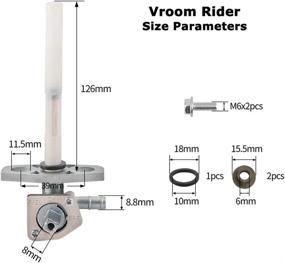 img 2 attached to 🔧 Вентиль отсечки топлива Vroom Rider TRX350 для бензобака - совместим с Honda Recon TRX400 450 500 Foreman TRX350 400 420 Rancher TRX500 650 Rubicon Rincon - Замена для 16950-HM8-003 16950-HN7-003 16950-HP5-601