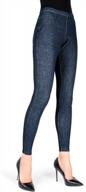 high-rise skinny legging jeans by memoi logo