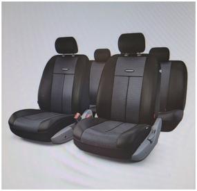 img 4 attached to Universal car seat covers AUTOPROFI TT-902M BK/BK, polyester/AIR MESH, 9 pieces, black