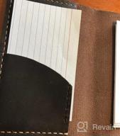 картинка 1 прикреплена к отзыву Leather Journal Cover For Field Notes, Moleskine Cahier Notebook, Handmade Vintage 3.5" X 5.5" Leather Cover, Coffee от Kenny Davey