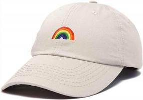 img 1 attached to Add A Pop Of Color To Your Outfits With DALIX Rainbow Baseball Cap - Stylish And Comfortable Women'S Hat