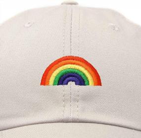 img 3 attached to Add A Pop Of Color To Your Outfits With DALIX Rainbow Baseball Cap - Stylish And Comfortable Women'S Hat