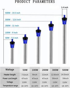 img 3 attached to 🐠 EDOTFISH Submersible Aquarium Heater - Stainless Steel Fish Tank Water Heater with Auto Thermostat