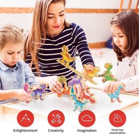 img 3 attached to Stacking Dinosaur Montessori Education Preschool