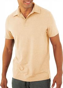 img 4 attached to Men'S Short Sleeve Plain Polo Shirt Regular Fit 3-Button Placket Summer Casual Golf Tee Top