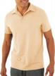 men's short sleeve plain polo shirt regular fit 3-button placket summer casual golf tee top logo