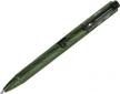 rechargeable edc flashlight with writing pen - olight open pro 120 lumens led pen light with green beam for work, adventure, and business gift - od green logo
